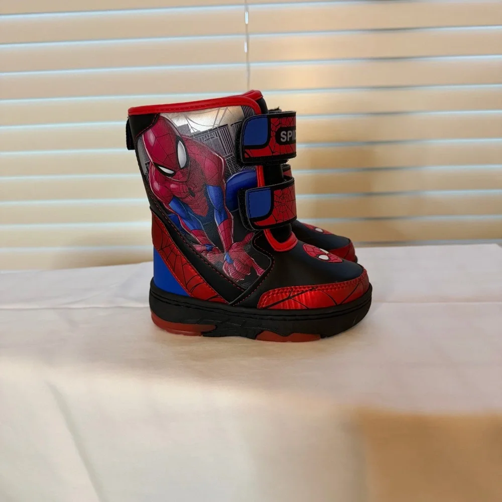 2/$30 Marvel Spider-Man Red and Black Snow boots